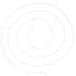 Guirlandes - 40 micro LED - argent et blanc - L400 cm - Atmosphera