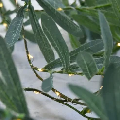Guirlandes branches lumineuses d'olivier à piles - Chromex