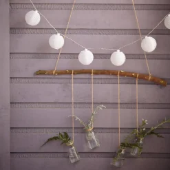 Guirlandes lumineuses LED intégrée solaire Estevan 0.04W IP44 GoodHome blanc 20 boules