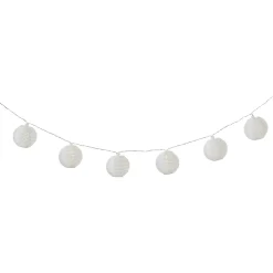 Guirlandes lumineuses LED intégrée solaire Estevan 0.04W IP44 GoodHome blanc 20 boules