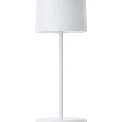HELIO Lampe à poser blanc métal/plastique -LED intégrée 2W - ampoule incluse