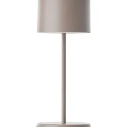 HELIO Lampe à poser taupe métal/plastique -LED intégrée 2W - ampoule incluse