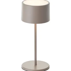 HELIO Lampe à poser taupe métal/plastique -LED intégrée 2W - ampoule incluse
