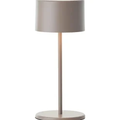 HELIO Lampe à poser taupe métal/plastique -LED intégrée 2W - ampoule incluse