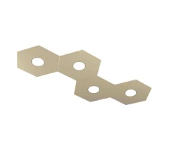 Hexagon Applique/Plafoniera 4 Luci Sabbia
