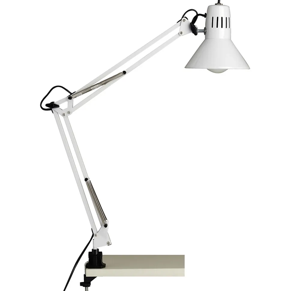 HOBBY Lampe à pince blanc métal -E27 40W - ampoule non incluse