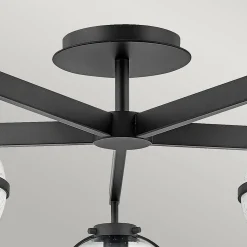 Hollis Lustre 5 Lumières Abat-Jour En Verre