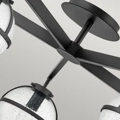 Hollis Lustre 5 Lumières Abat-Jour En Verre