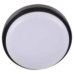 Hublot Almagro LED intégrée blanc neutre IP44 600lm 9W ⌀18xl.5cm noir GoodHome