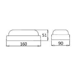 Hublot LED extérieur ovale IP54 8W 600lm