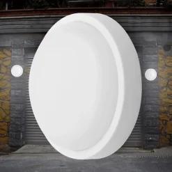 Hublot LED rond 12W IP54 3000K 1140lm