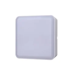 Hublot Moresby LED intégrée blanc neutre IP44 1000lm 16W L.15xl.15cm carré blanc GoodHome