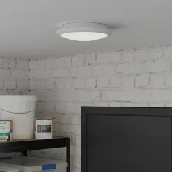 Hublot Mylius LED intégrée blanc neutre IP65 800lm 14W ⌀28xP.7cm blanc GoodHome