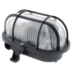 Hublot ovale 60W IP44 E27 Classe II Noir - Zenitech