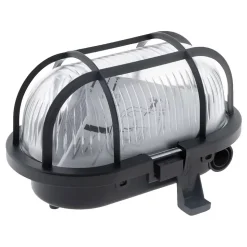 Hublot ovale 60W IP44 E27 Classe II Noir - Zenitech