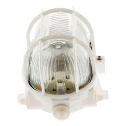 Hublot ovale 60W IP44 E27 Classe II Blanc - Zenitech