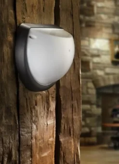 Hublot rond blanc à LED 9W (Eq. 72W) IP54 Diam. 250mm Capteur hyper fréquence