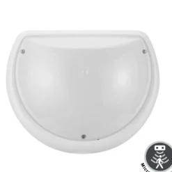 Hublot rond blanc à LED 9W (Eq. 72W) IP54 Diam. 250mm Capteur hyper fréquence