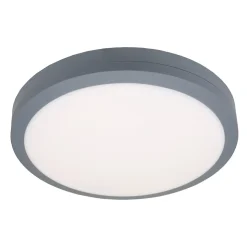 Hublot Tilman LED intégrée blanc neutre IP65 1600lm 23W ⌀39xP.7cm gris GoodHome