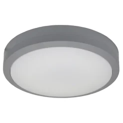 Hublot Tilman LED intégrée blanc neutre IP65 650lm 12W ⌀20xP.7cm gris GoodHome