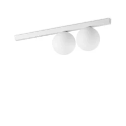 Ideal Lux BINOMIO Plafonnier Globe à 2 Lumières Blanc