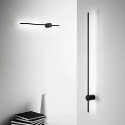Ideal Lux ESSENCE Grande Applique Led Intégrée Noir 124cm 3000K