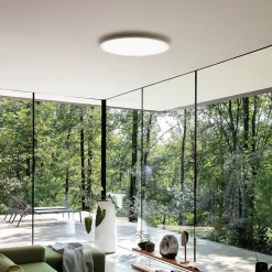 Ideal Lux FLY 60cm Semi Plafonnier LED Intégré Blanc, 3000K, IP40