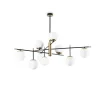 Ideal Lux GOURMET Plafonnier semi-encastré à 9 lumières globe multi-bras noir