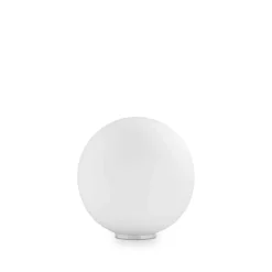 Ideal Lux Mapa Bianco - Petite Lampe de Table Globe à 1 Lumière, Blanc, E27
