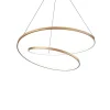 Ideal Lux OZ Dimmable Swirl 60cm Plafonnier LED Intégré Laiton, 3000K