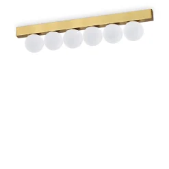 Ideal Lux PING PONG Plafonnier Globe à 6 Lumières Laiton 1500Lm 3000K
