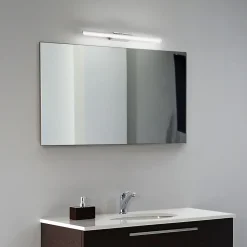 Ideal Lux Riflesso - Grandes lampes de miroir de salle de bains à LED Chrome