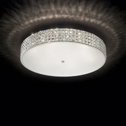 Ideal Lux Roma - Grand plafonnier à 12 ampoules au fini chrome, G9