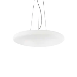 Ideal Lux Smarties Bianco - Grand plafond suspendu à 5 ampoules blanc, E27
