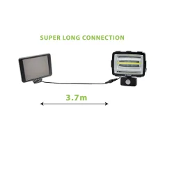 INCA: projecteur LED solaire de 1600 lumens avec détecteur de mouvement