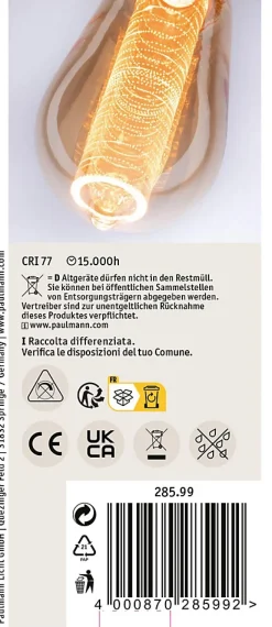 Inner Glow Edition Ampoules LED Ampoule intérieure sphérique E27 230V 2x230lm 2x4W 1800K Doré