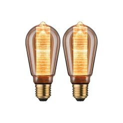 Inner Glow Edition Ampoules LED Ampoule intérieure sphérique E27 230V 2x230lm 2x4W 1800K Doré