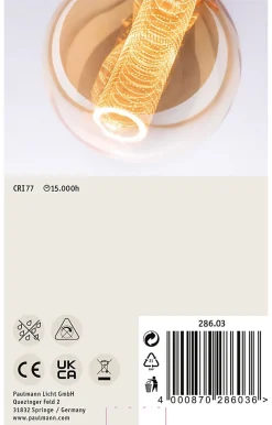 Inner Glow Edition Globe LED Ampoule intérieure sphérique E27 230V 230lm 4W 1800K Doré