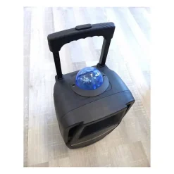 INOVALLEY KA116BOWL - Enceinte lumineuse Bluetooth 450W - Fonction Karaoke - Boule kaleidoscope LED multicolore - Port USB