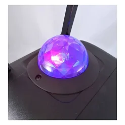 INOVALLEY KA116BOWL - Enceinte lumineuse Bluetooth 450W - Fonction Karaoke - Boule kaleidoscope LED multicolore - Port USB