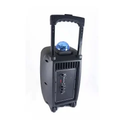 INOVALLEY KA116BOWL - Enceinte lumineuse Bluetooth 450W - Fonction Karaoke - Boule kaleidoscope LED multicolore - Port USB