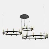 Italux Almelo - Suspension LED Moderne Noir, Or, Blanc Chaud 3000K 5347lm