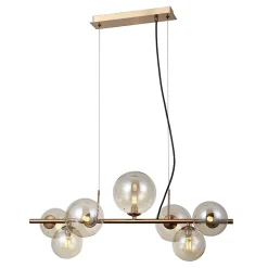 Italux Canello Plafonnier suspendu moderne à 7 lumières, G9