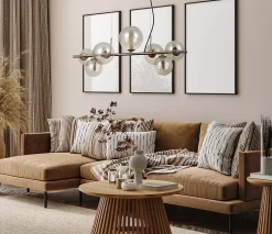 Italux Canello Plafonnier suspendu moderne à 7 lumières, G9