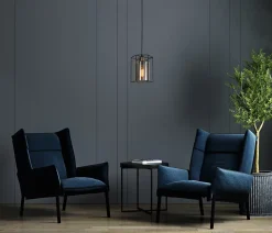 Italux Kalula Plafonnier suspendu industriel rétro à 1 lanterne, E27