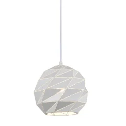 Italux Palermo - Suspension moderne blanche à 1 lumière, E27