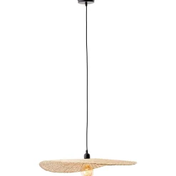 JEFTER Suspension noir/naturel bambou E27 1x52W - ampoule non incluse