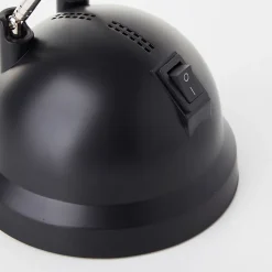 KATRINA Lampe à poser noir plastique/métal -LED intégrée 8,5W - ampoule incluse