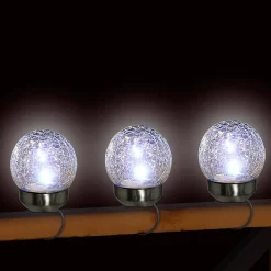 Kit 6 spots solaires d'extérieur à piquer ⌀10cm IP44 blanc froid argent