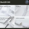 Kit bandeau led MaxLED 500 variable Blanc Froid , Blanc Chaud - pour éclairage indirect 1.5